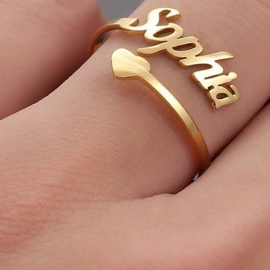 Customized name ring