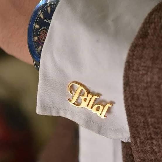 Custom name cufflinks