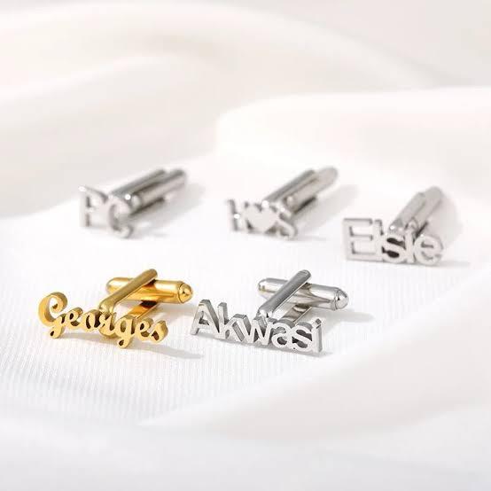 Custom name cufflinks